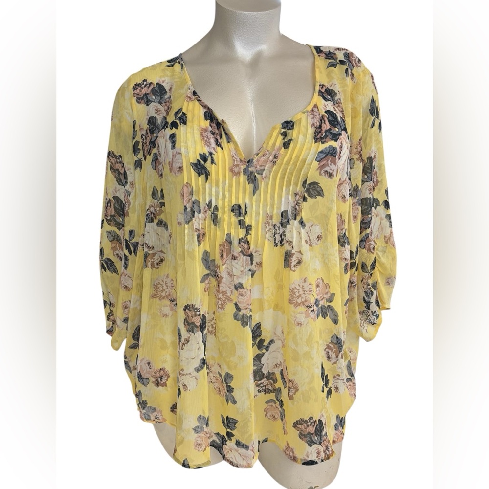 Torrid Sheer Spring Blouse EUC 5x